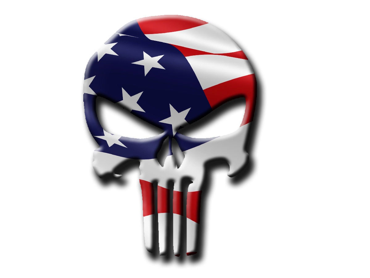 American Punisher Decal The Punisher Full color decal