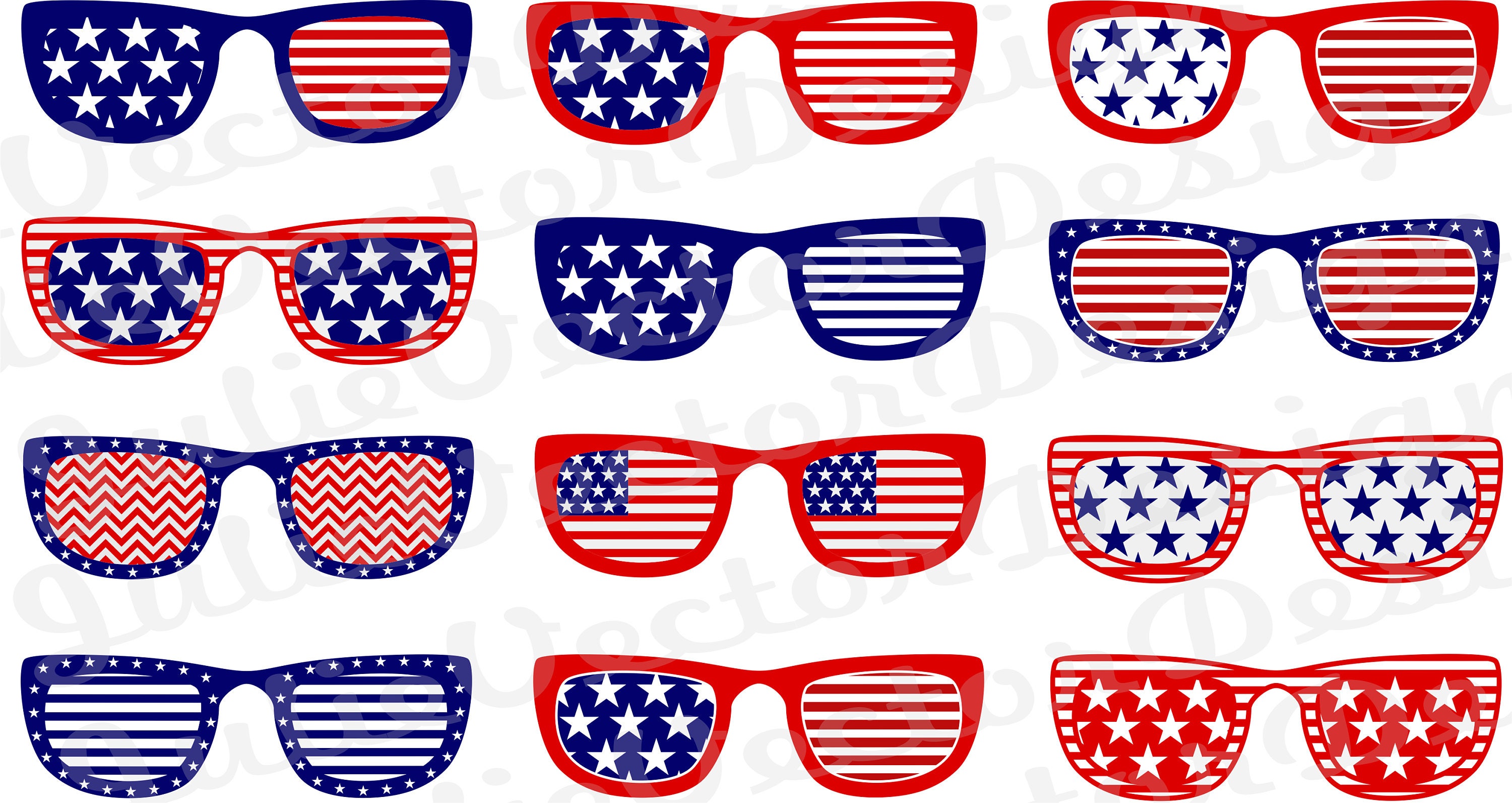SVG Flag Sunglasses American Flag Sunglassess SVG 4th of