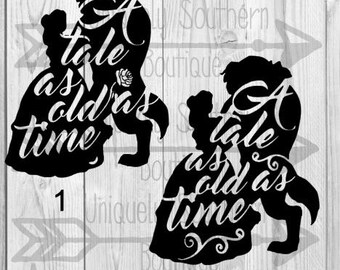 Download Beauty and the Beast Wall Decal: Tale as Old as Time Song as