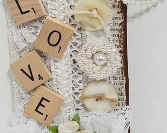 Altered, Mixed Media, Vintage, Love Tags