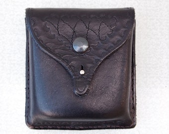 handmade leather belt pouch
