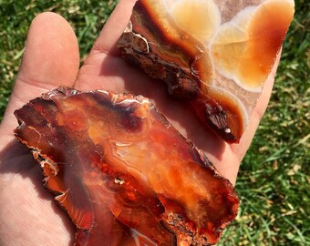 Carnelian stone - polished Carnelian - carnelian crystal - mineral specimen - geode - Sacral chakra stones - healing crystals and stones