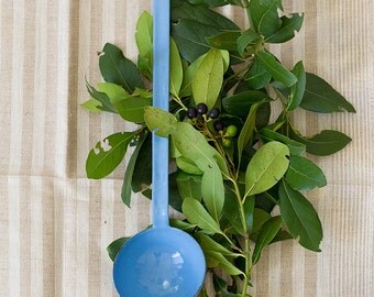French Robin's Egg Blue Enamel Ladle