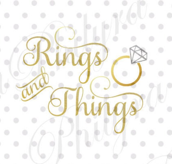 Rings and Things Digital File SVG DXF PDF Instant