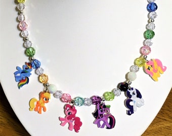 My Little Pony Charm Necklace, My Little Pony Charm Bracelet, My Little Pony Jewelry, My Little Pony Party Favors