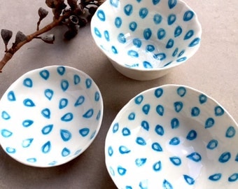Small Bowls - Pottery Bowls - Ceramic Bowls - Porcelain Bowls - Hand Painted Bowls - Condiments Bowls - Bowl