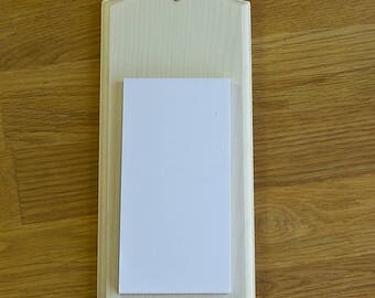 Solid Sycamore Memo Blank with Pad FREE SHIPPING