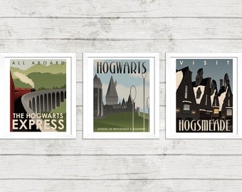 Harry Potter Retro Poster Art Film Poster Movie Poster