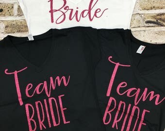 Team bride shirts | Etsy