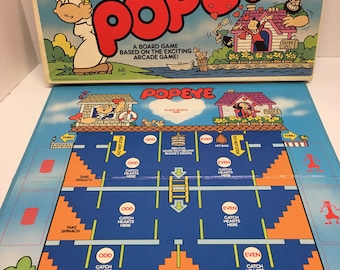 Popeye Board Game 1983 Parker Brothers