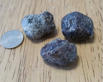 3 Garnet Rough Stones - 3 stones for the price of 1 - The total weight is 75 Grams
