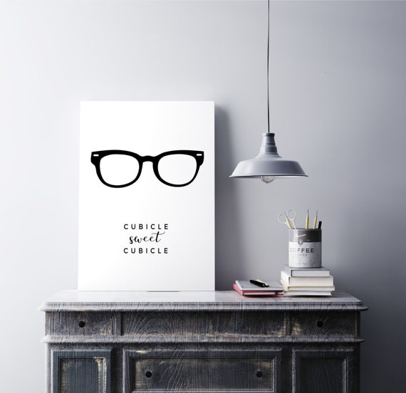 printable decor download wall print Office Cubicle men Cubicle Sweet Printable art art