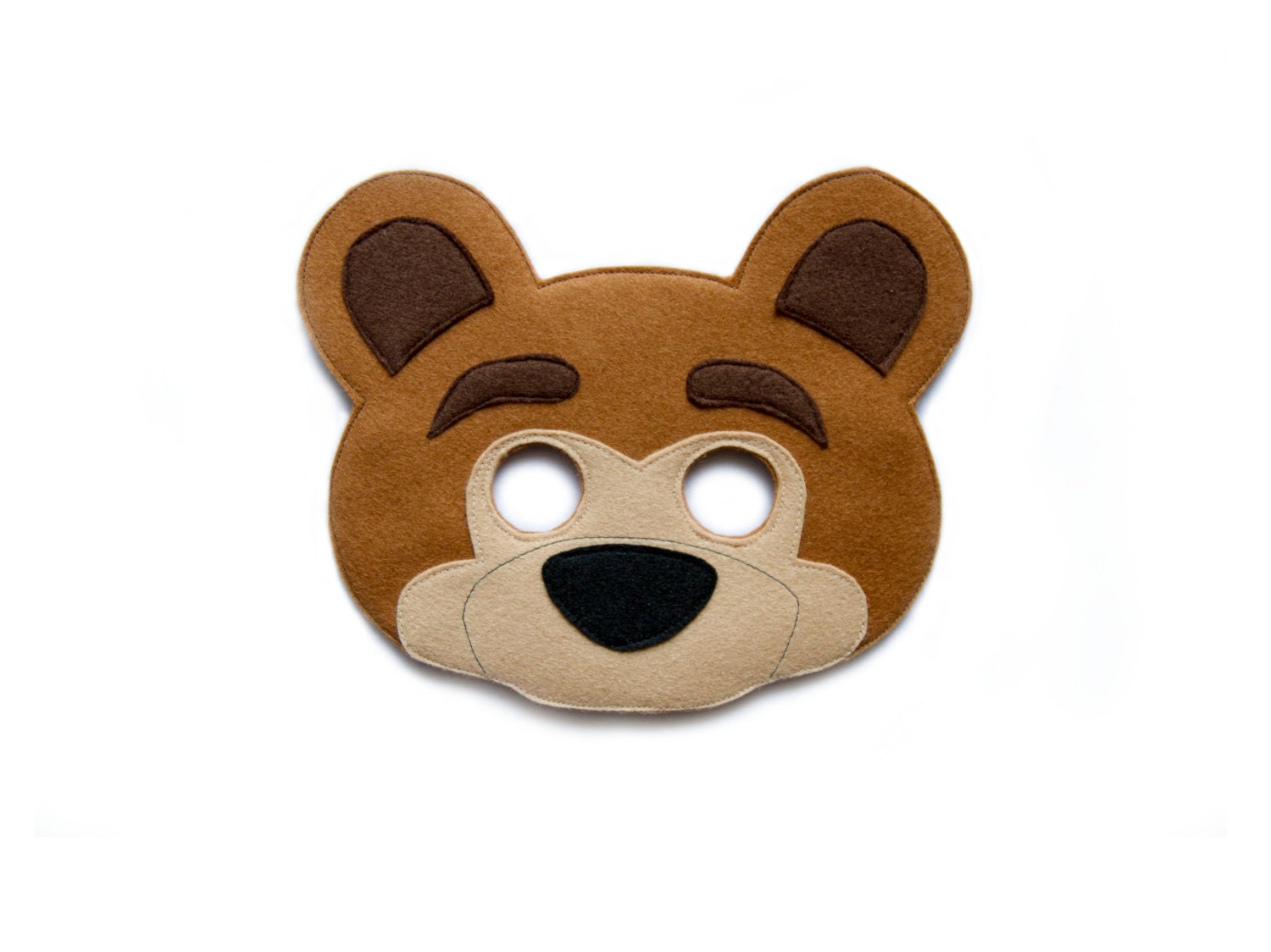 BEAR Felt Mask Woodland Animal Mask Masha and the Bear