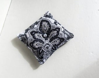 Lavender Herbal Pillow, Gray Aromatherapy Desk Pillow, Herbal Desk Pillow, Scented Desk Pillow, Stocking Stuffer, Lavender Pillow