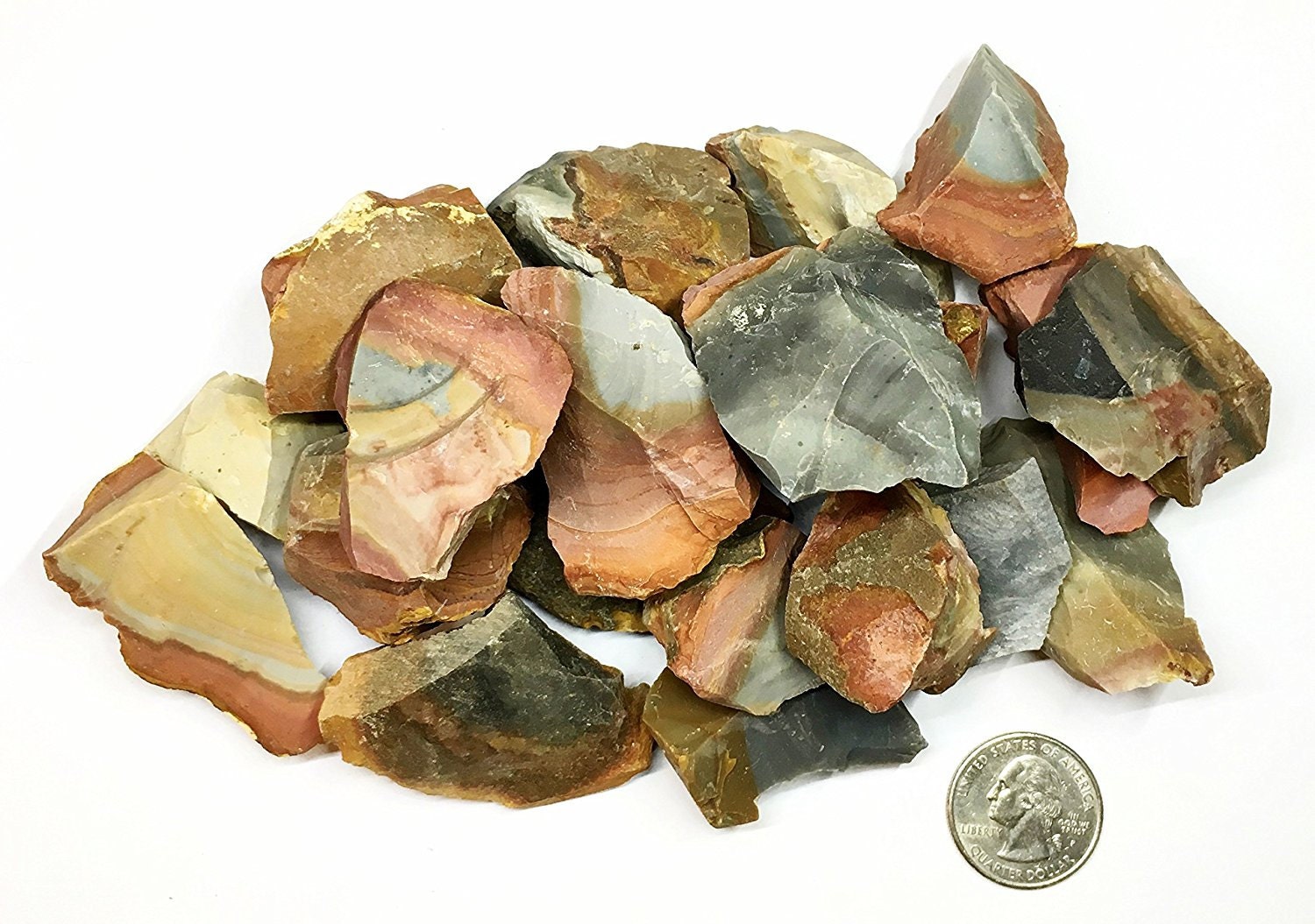 Rough Desert Jasper 1 pound Polychrome Jasper Natural