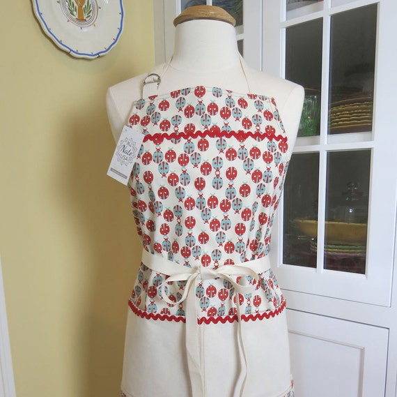 Ladybug Apron USA Made Apron Womens Apron Chefs Apron Cute