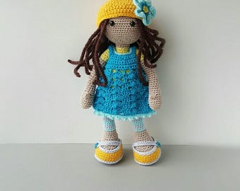 Doll Crochet Amigurumi Doll Soft Toy Birthday gift for girl