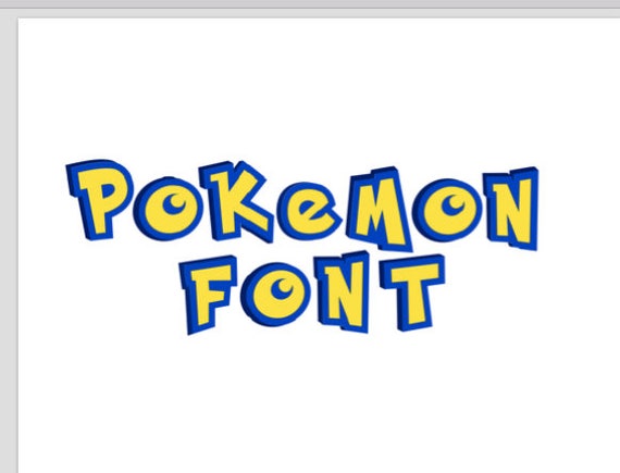 Download Pokemon GO Font Monogram Decal SVG Cut Files Instant Download