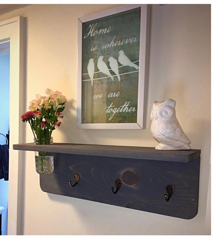 Decorative Wood Shelf Entryway Shelf Display Shelf Shelf