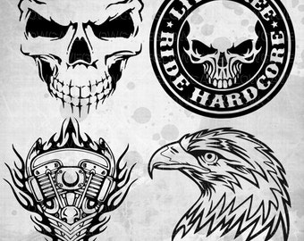 Harley Davidson svg, Svg Dxf Png Eps,Silhouette Studio,Cricut Cameo,Cricut File,Svg Files For Cricut,Silhouete Cameo