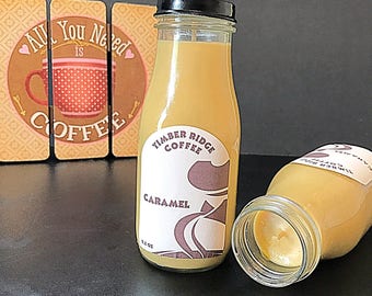 Coffee Candle, Upcycled, Recycled, Repurposed, Soy Candle Handmade, Scented Candle, Vegan Candle, Coffee Lovers Gift, Homemade Candles