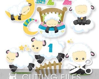 Sheep cutting files, svg, dxf, pdf, eps included - cutting files for cricut and cameo - Cutting Files SVG - CT952