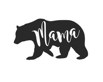 Mama bear Iron on Decal .Applique Decal.Heat transfer vinyl.