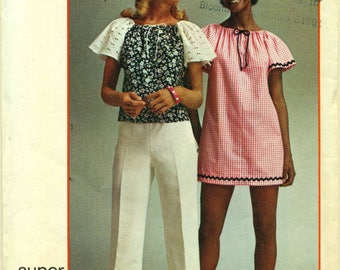 Simplicity 5468 TOP Super Simple Size Medium 1970s