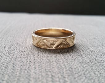 Art deco mens ring  Etsy