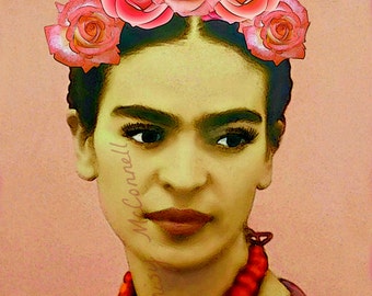 Frida Kahlo Parrot Rebozo Print Instant Digital by ARTDECADENCE