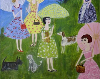 Spring at last. Original oil painting by Vivienne Strauss.