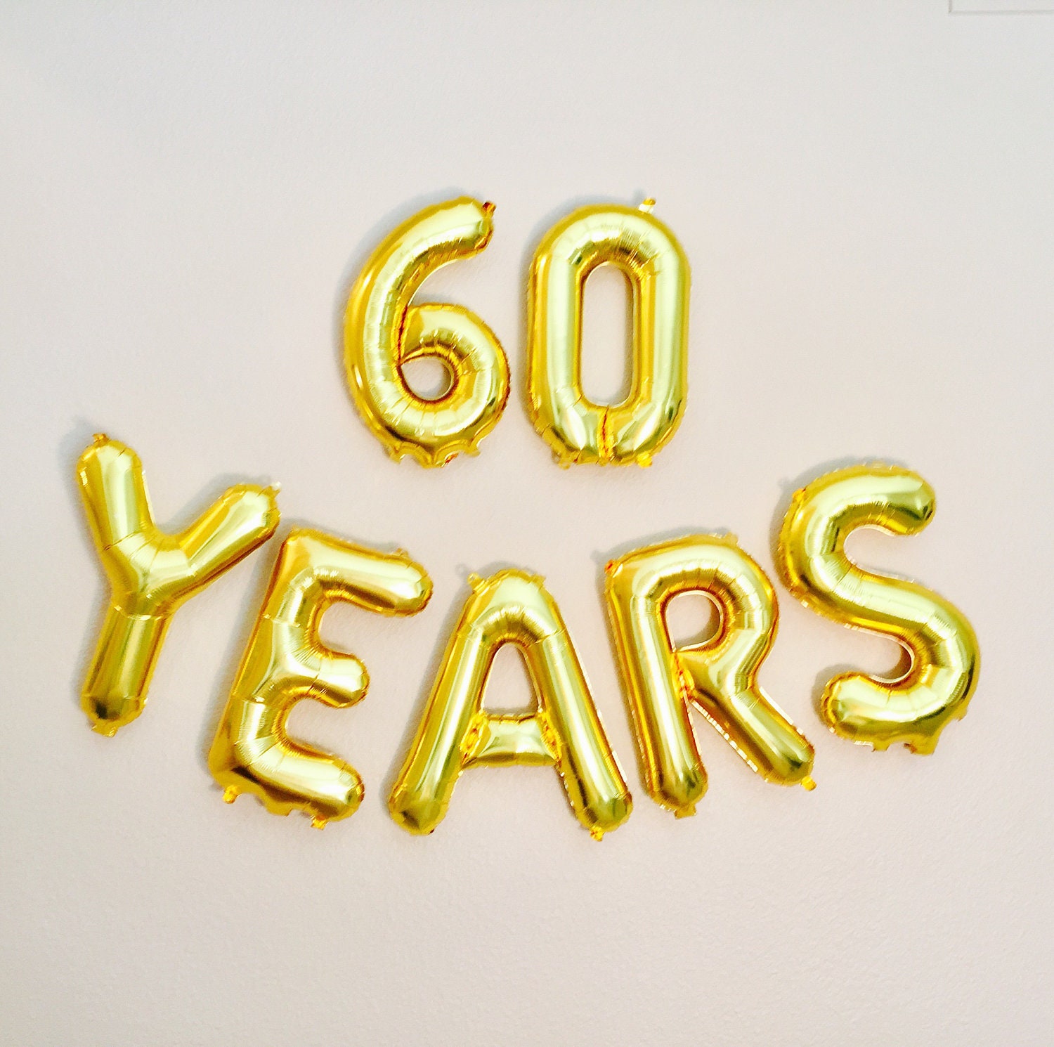 60 YEARS Balloon 60th Birthday Photo Prop 60th Anniversary