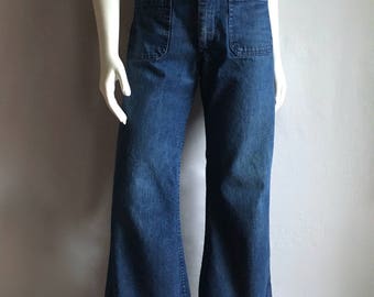 sailor button front jeans