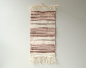 Vintage Runner, Woven Runner, Table Runner, Textile Weaving