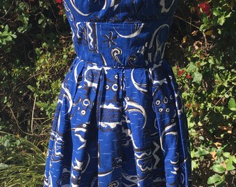 1950s Waikiki Sports Hawaiian Dress