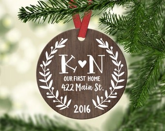 Housewarming Gift New Home Ornament New Home Christmas Ornament New Home Gift Hostess Gift Personalized Christmas Ornament New House