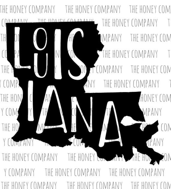 Download Louisiana SVG PNG DXF State Outline Instant Download