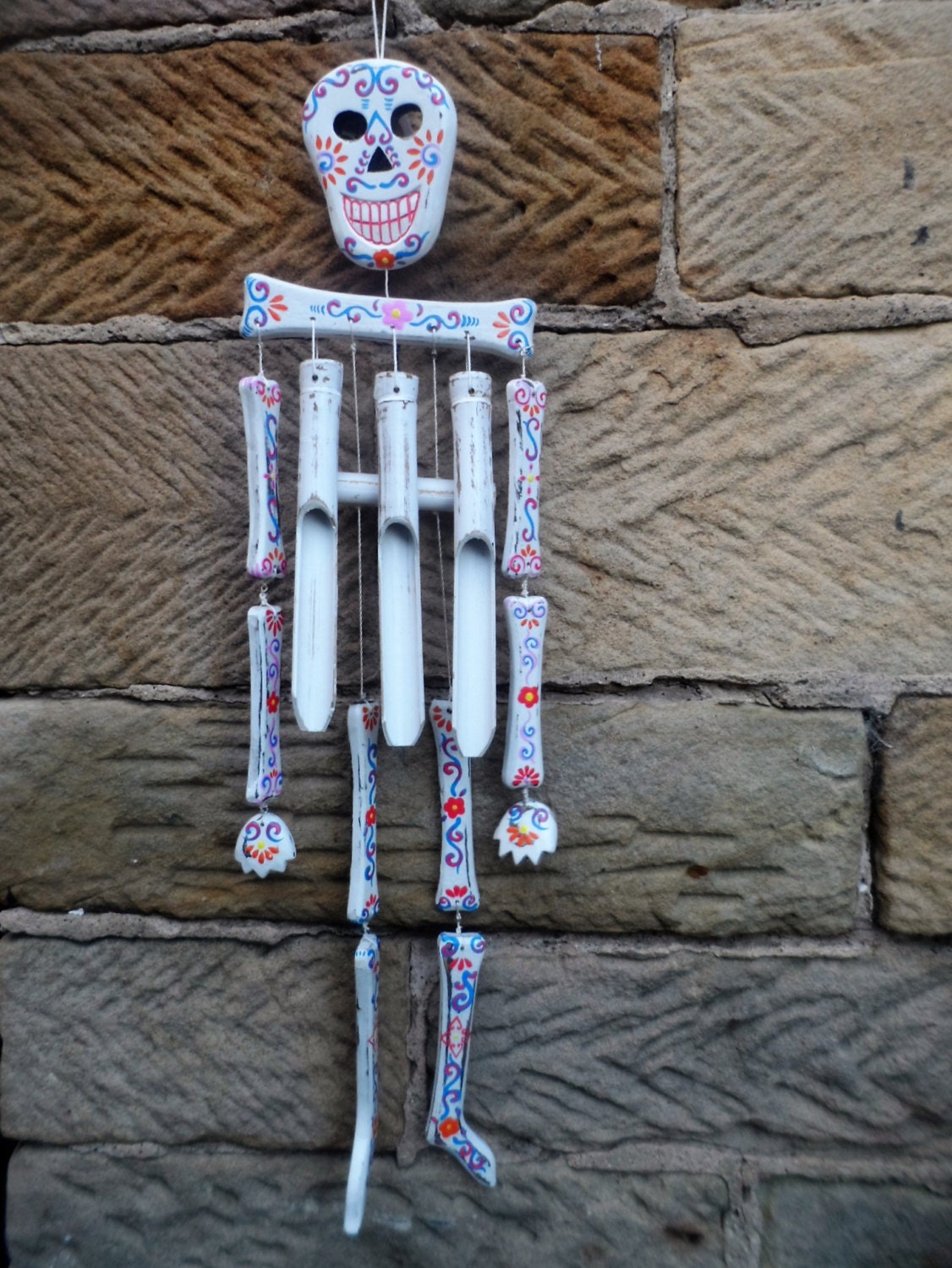 Day Of The Dead Mexican Sugar Skull Hand Painted Zoom