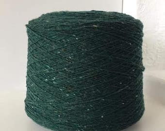 Tweed Yarn, Soft Donegal Tweed Yarn, Merino Wool, Yarn On Cone per 100 gr, Knitting Yarn, Machine and Hand knitting, Knollyarns