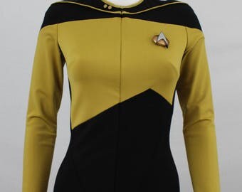 Women's TNG jumpsuit - Star Trek: The Next Generation costume, Starfleet uniform cosplay, size XS/S