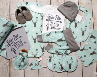 Newborn Coming Home Outfit,Boy Baby Shower Gift Set- Newborn Boy Gift Set *2 Purchasing Options*