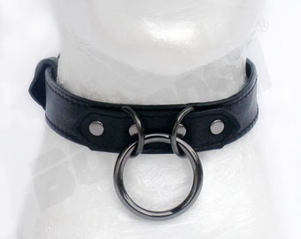 Bondage Restraint Collar w FREE PADLOCK soft padded by BONBDSM