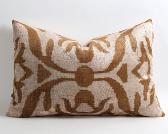 ikat pillow, velvet pillow, decorative pillow, throw pillow, pillow, ikat velvet pillow, ikat, housewares, velvet, ikat pillow cover