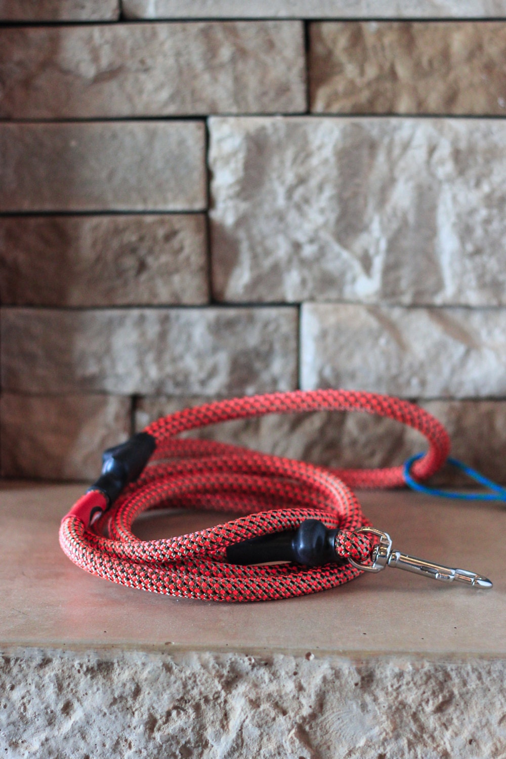 Climbing Rope Dog Leash // Red Dog Leash // by WildHoundOutfitters