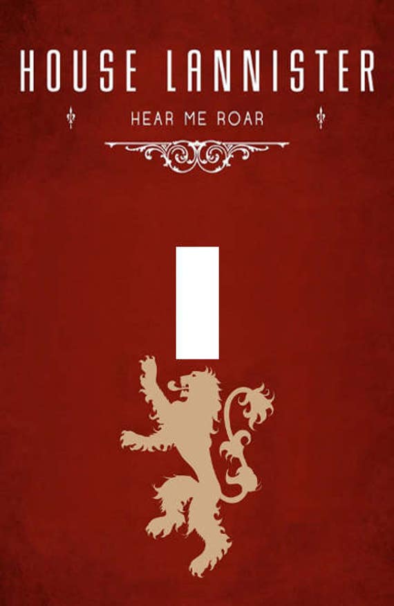 Game of Thrones Lannister Sigil & Motto Single Light Switch