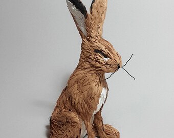 Rabbit papercut | Etsy