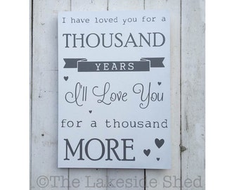 i have loved you for a thousand years lyrics