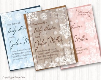 Printable party paper goods: invitations games by MyHappyPartyShop