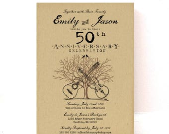 40th Anniversary  Invitation  40th Wedding  Anniversary  Invite 