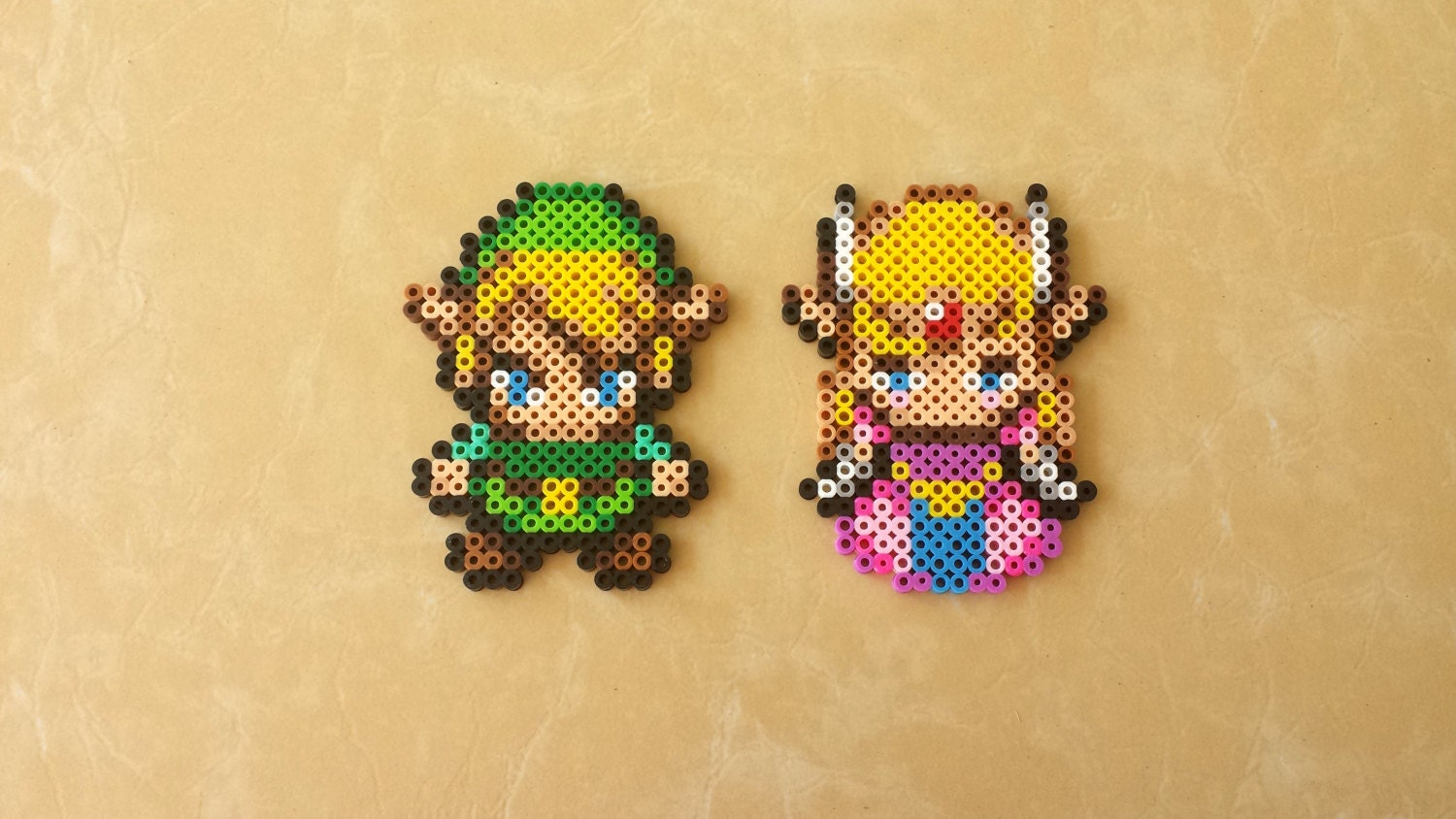Link & Zelda Legend of Zelda: Minish Cap Perler Bead Sprites